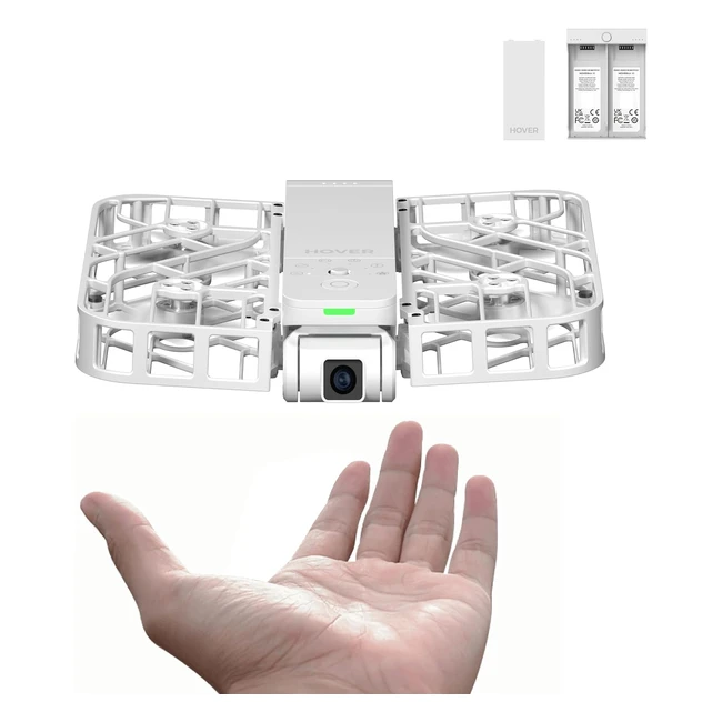 Hoverair X1 Camera Volante Drone de Poche Vido HDR - Dcollage de la Main - T