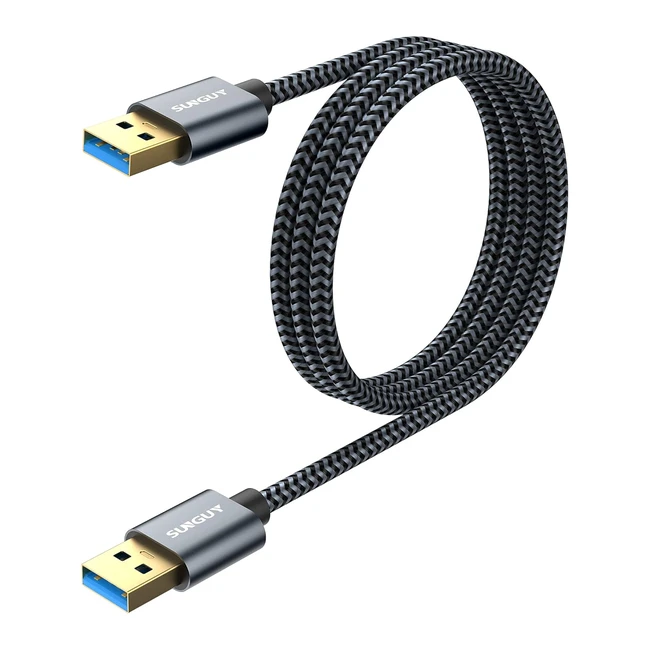 Cable USB 30 Tipo A Macho a Tipo A Macho - Alta Velocidad 5Gbps - Laptop Disco 