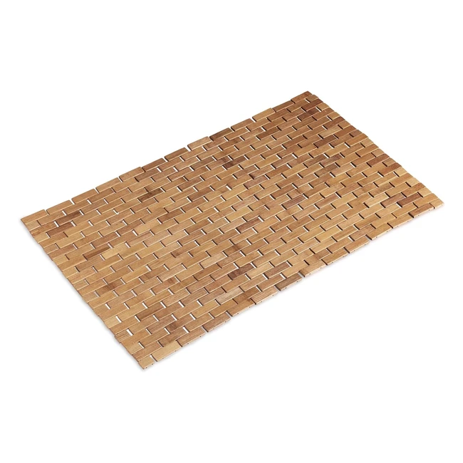 Esterilla de Bambú Enrollable 50x80 cm - Relaxdays - Antideslizante e Impermeable