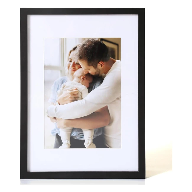 Cispree A3 Wooden Picture Frame - Premium Quality - Family Christmas Gift - 297x42 cm - Black