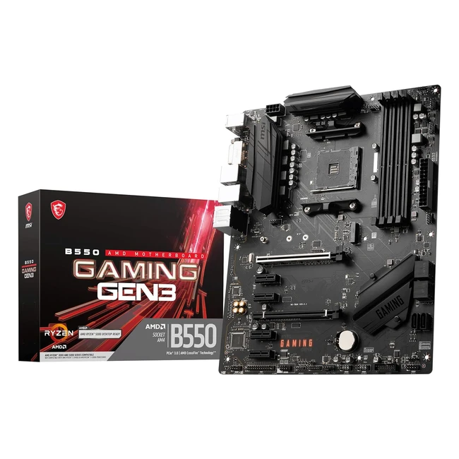 MSI B550 Gaming Gen3 Placa Base ATX AM4 Ryzen 5000 DDR4 Boost 4400MHzOC PCIe 3.0 x16