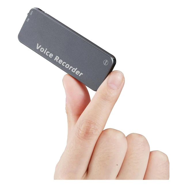 Grabadora de Voz 64GB Howabo - Act por Voz - USB C - Porttil