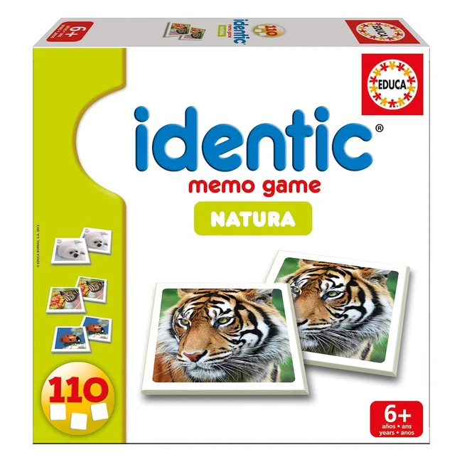 Juego de Memoria Identik Natura 110 Cartas - Divirtete y Aprende