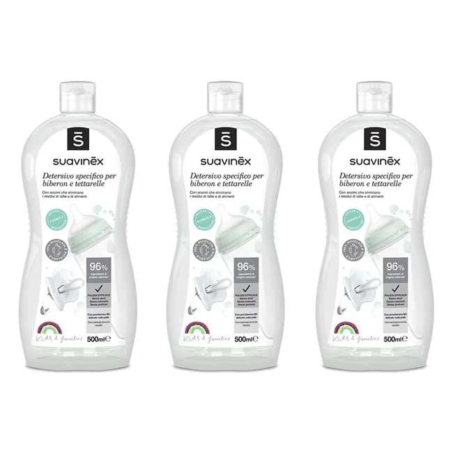 Suavinex Multipack Detergente Biberon 3x500ml Senza Profumo Residui