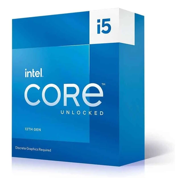 Processeur Intel Core i5-13600KF pour PC de bureau - 14 curs - 6 pcores - 8 ecores - Ref. 24 Mo de cache - Jusqu'à 5.1 GHz