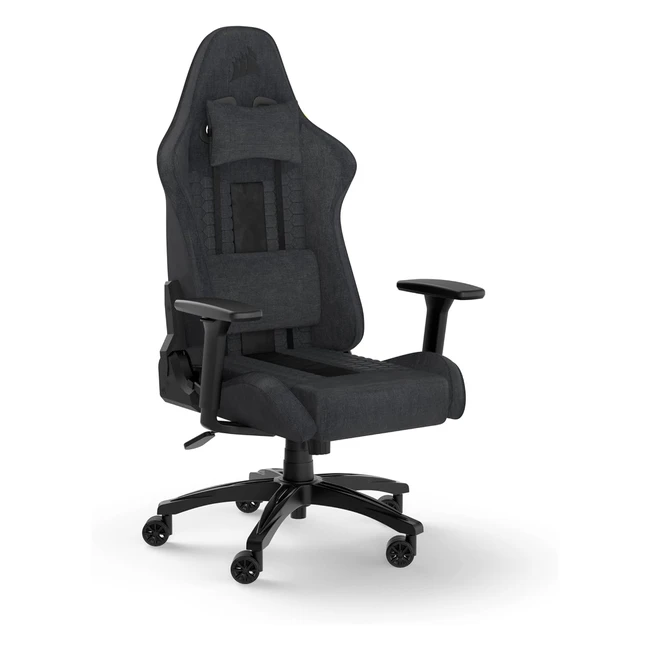 Corsair TC100 Gaming Chair - RacingInspired Design Lumbar  Neck Pillow Adjust