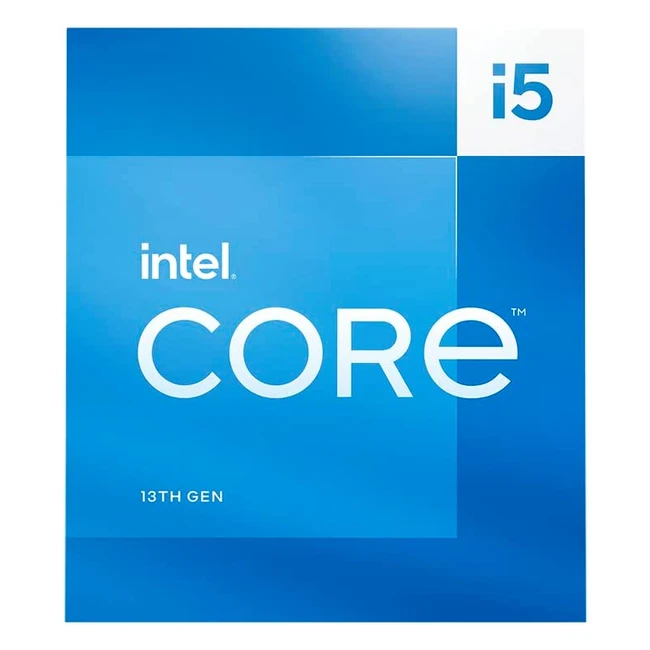 Processeur Intel Core i5-13400F pour PC de bureau - 10 curs, 6 pcores, 4 ecores, 20 Mo de cache - Jusqu'à 4.6 GHz