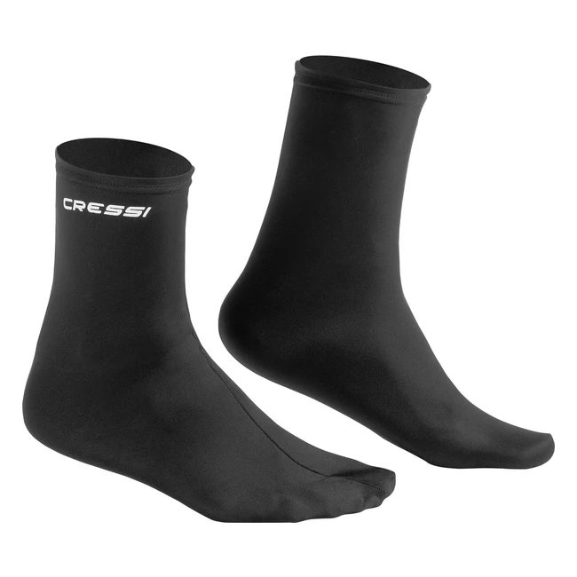 Cressi Ultra Stretch Fins Sock BlackBlack LXL  Snug Fit  Full Foot Fin  Sensi
