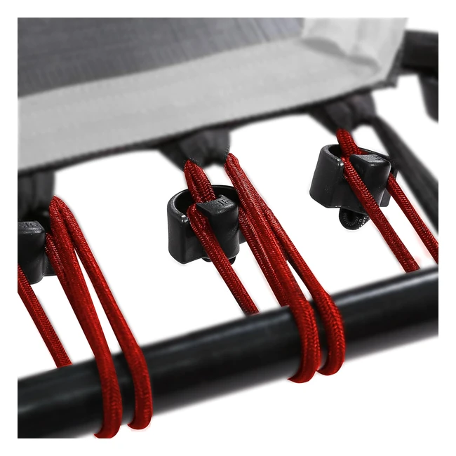 SportPlus Fitness Trampolin Gummiseil Set 36 Bungee Seile mit Clips verschiedene Härtegrade
