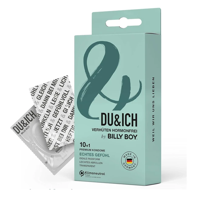 Billy Boy Duich Kondome Premium Kondome aus Naturkautschuklatex Real Feel Packung mit 11