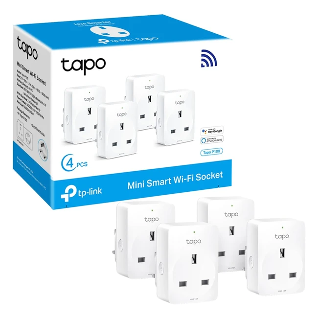 Tapo Smart Plug WiFi Outlet Works with Amazon Alexa Google HomeMax 13A Wireless 