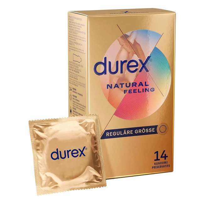 Durex Natural Feeling Kondome Latexfrei Real Feel Material Anatomische Easy-On F