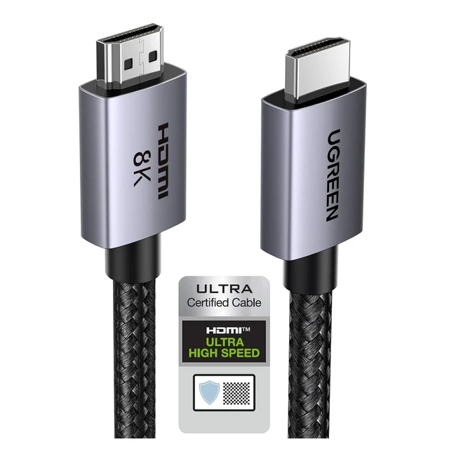 Cavo HDMI 8K Certificato 48Gbps 2m - Ugreen - PS5 PS4 Xbox PC