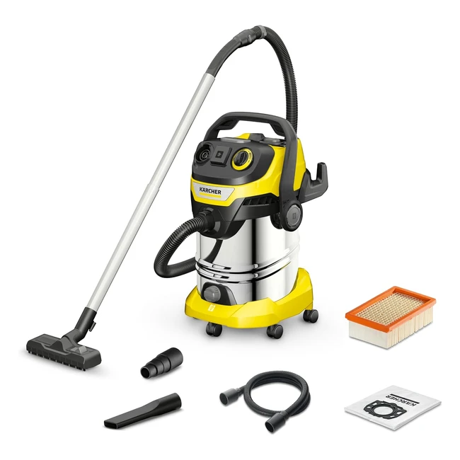 Kärcher WD 6 P Premium Wet Dry Vacuum Cleaner 1300W 30L Yellow #PowerfulCleaningAction