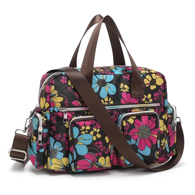 Kono Women's Handbag Tophandle Bag - Multi Pockets Satchel Shoulder Bag - Large Waterproof Tote Bag - Lightweight Messenger Crossbody Bag - Work Shopping Travel - #Fashion #Handbag #Tote