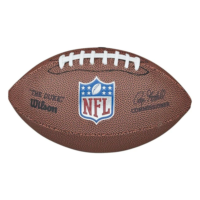 Wilson Ballon de Football Américain NFL Mini Cuir Mélangé Petite Taille Marron - Réplique Officielle