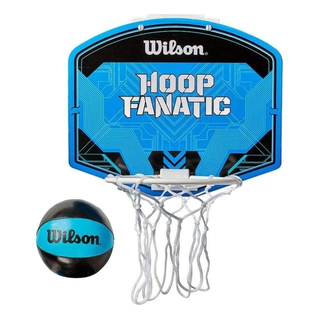 Mini-panier de basketball Wilson Fanatic - Montage facile et rapide - Protection contre les blessures