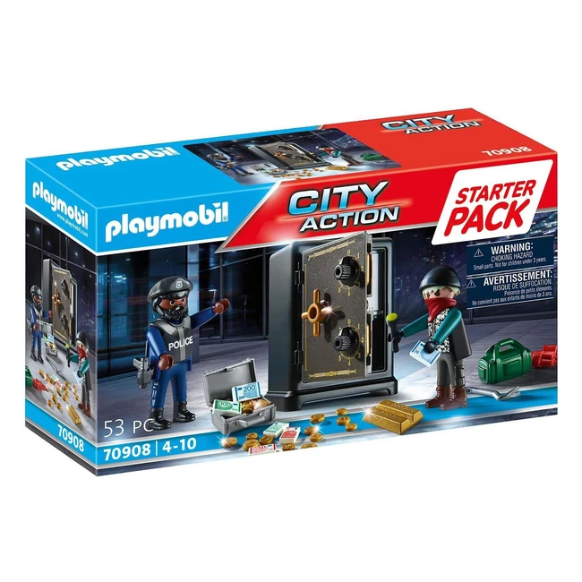 Playmobil City Action 70908 Starter Pack Ladro e Cassaforte - Giocattoli per Bam