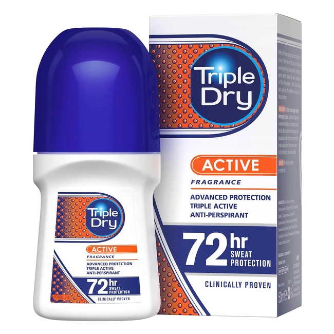 Triple Dry Active Roll On 50ml | High-Performance Antiperspirant