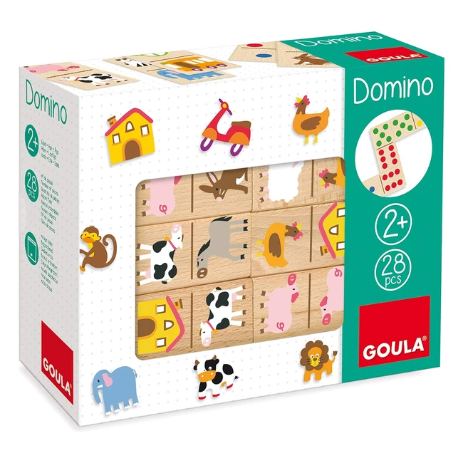 Domino Granja Goula Juego Educativo 2 Aos - Aprende Cantidades y Animales