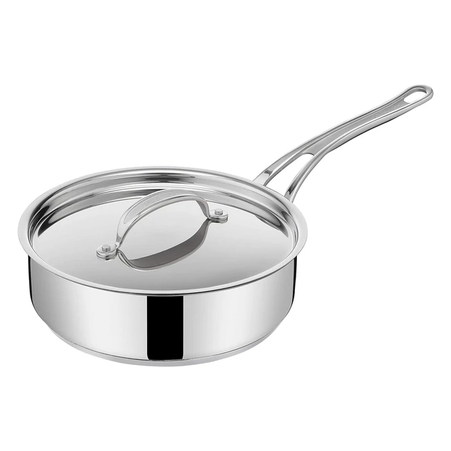 Tefal Jamie Oliver Cooks Classics Stainless Steel Saute Pan 24 cm - Nonstick Coa