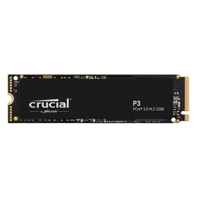 Crucial P3 2TB NVMe SSD PCIe Gen3 CT2000P3SSD801 - Up to 3500MB/s