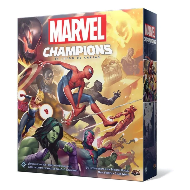 Marvel Champions Juego de Cartas - Estrategia Cooperativa - 1-4 Jugadores - 4590