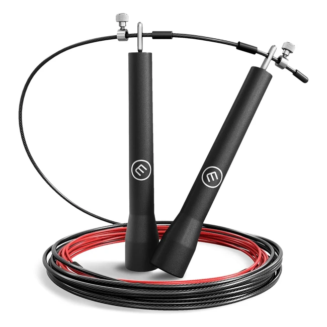Comba Speed Rope II Bemaxx Fitness - Cable Extra - Cuerda de Saltar Rápida Ultraligero - Rodamiento de Bolas