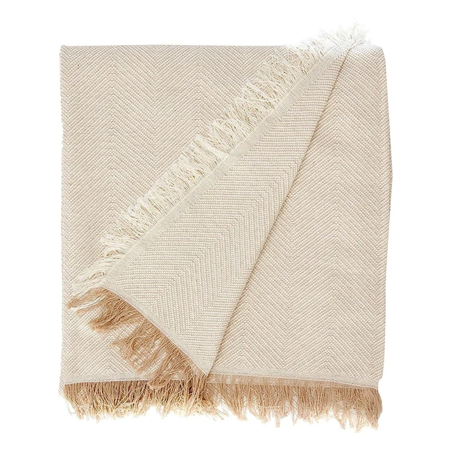 Foulard Chevrons Martina Home 80% Coton 20% Polyester Crubeige 300x260cm