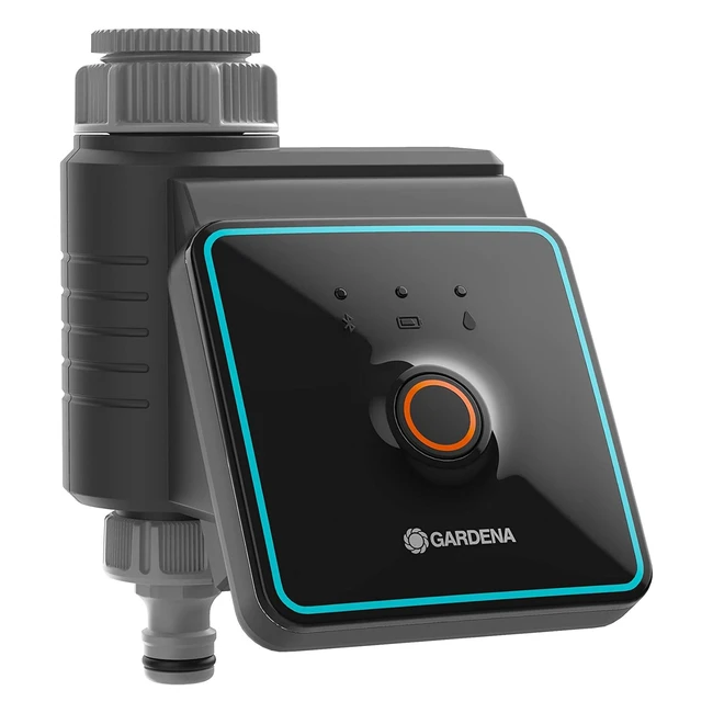 Commande d'arrosage Bluetooth Gardena Noir/Gris/Turquoise/Orange - Gestion efficace de l'eau