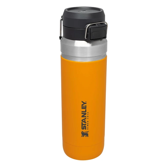Stanley Quick Flip Wasserflasche aus Edelstahl 106 l hält Getränke kalt für 18 Stunden BPA-frei spülmaschinenfest auslaufsicher Thermosflasche Safran