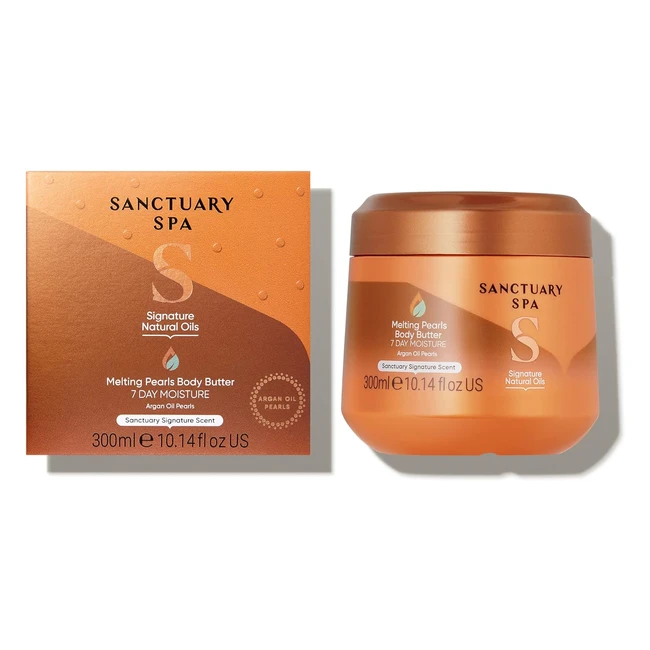 Sanctuary Spa Melting Pearl Body Butter - Shea Butter & Argan Oil - Vegan - 300g