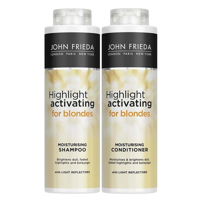 John Frieda Sheer Blonde Highlight Activating Shampoo & Conditioner Duo - 2 x 500ml