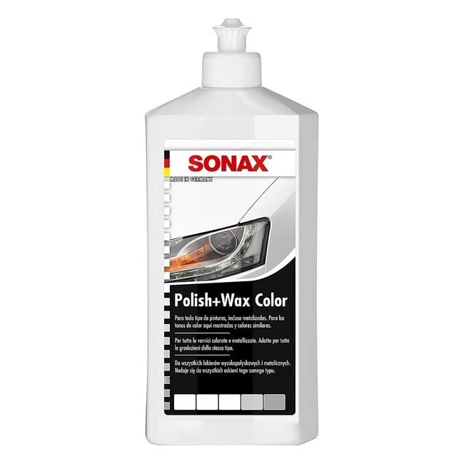 Sonax Polish Wax Color White 500ml - Art. 02960000820 - Pigmenti Colorati e Cera Naturale