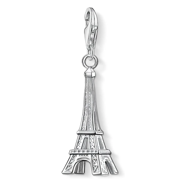 Thomas Sabo Damen Charmanhänger Eiffelturm Paris Charm Club 925 Sterling Silber