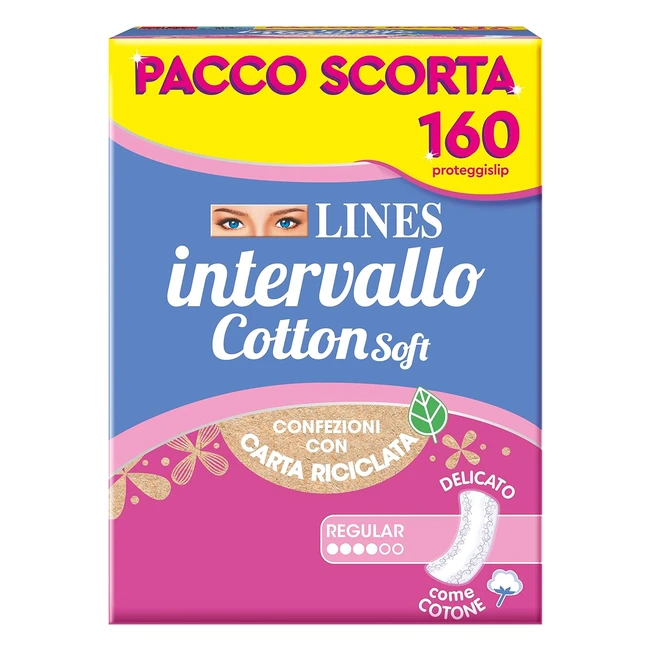Lines Intervallo Cotton Soft Proteggislip Pacco Scorta 160 Pezzi - Morbidezza e Traspirabilità