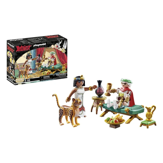 Playmobil Asterix 71270 Cesare e Cleopatra con Leopardo Giocattolo per Bambini 5