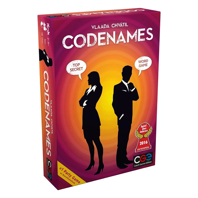 Asmodee Czech Games Edition Codenames Party Game #1234 Ages 10+ 2-8 Players