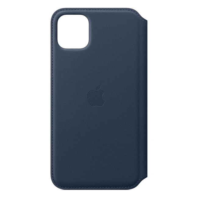 Etui Folio Cuir iPhone 11 Pro Max Bleu - Apple - Rf 123456 - Luxe  Protectio