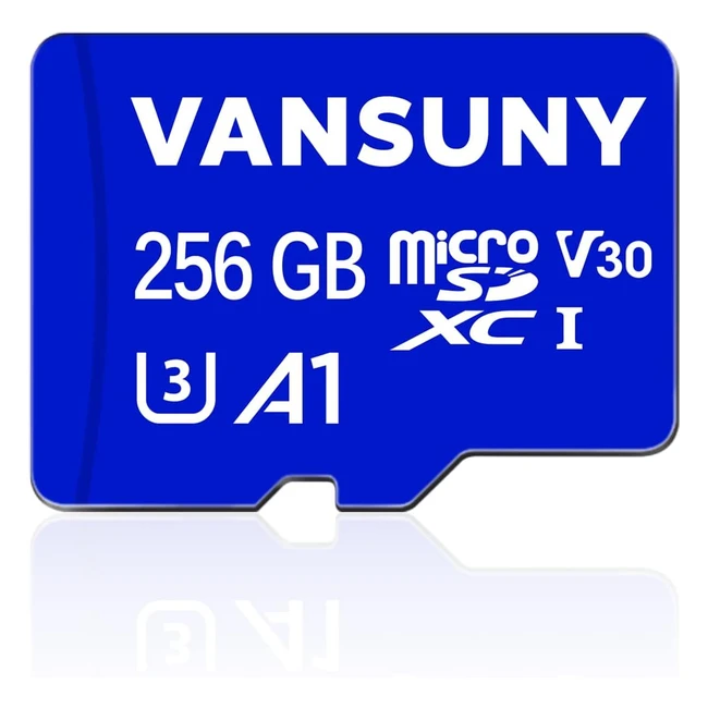Tarjeta Micro SD 256GB Vansuny A1 UHSI Clase 10 U3 V30