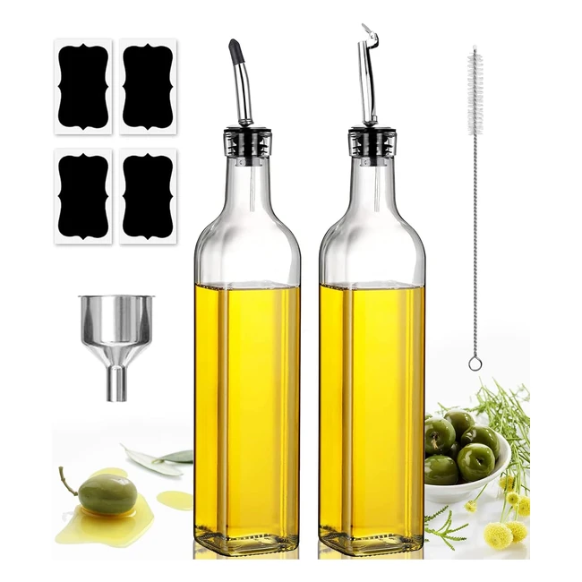 Distributeur d'huile d'olive 2pcs 500 ml - Showvigor