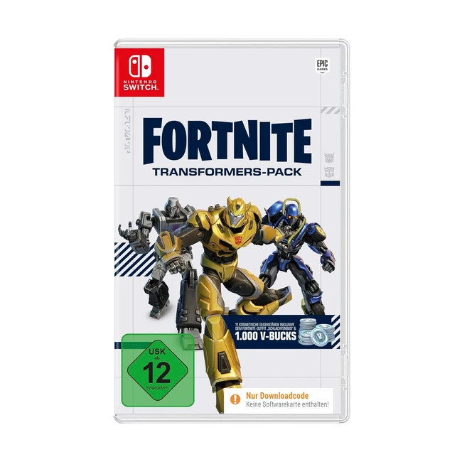 Fortnite Transformers Pack Download Code - Megatron, Bumblebee, Schlachtenbus - 1000 V-Bucks