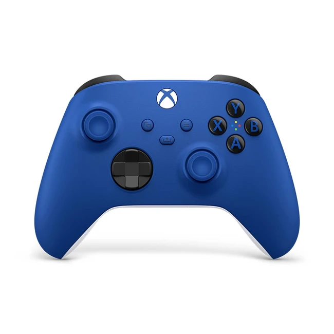 Xbox Wireless Controller Shock Blue - Ergonomisches Design Texturierte Griffe 
