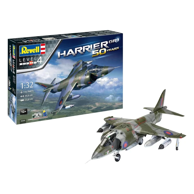 Kit de regalo Revell 05690 Hawker Harrier GR MK1 - Escala 132 - Multicolor