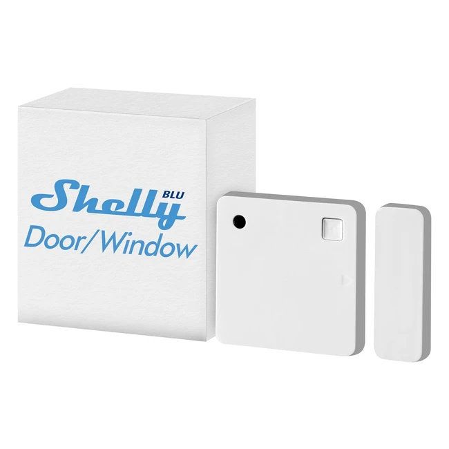 Capteur Bluetooth Shelly Blu DoorWindow Blanc - Mesure Lux et Angle d'Inclinaison - Pile Longue Durée