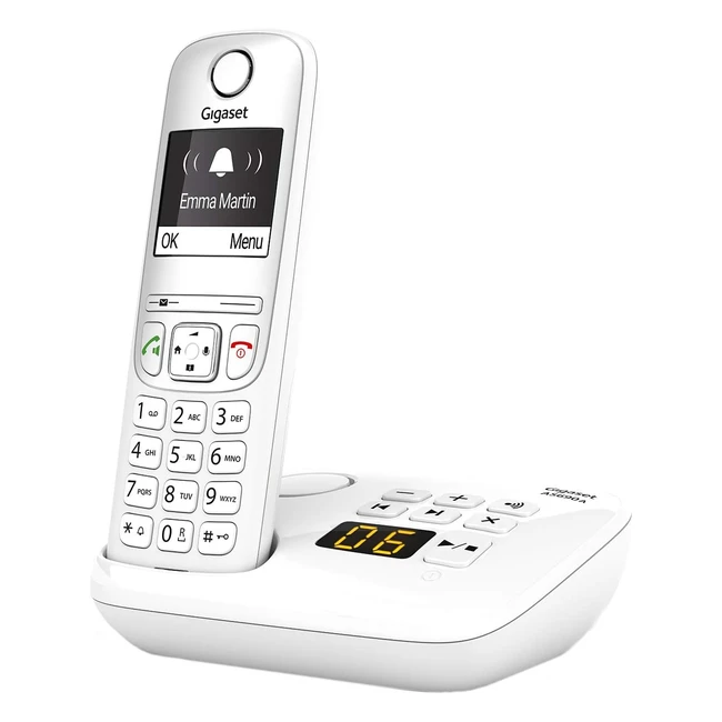 Gigaset AS690A Schnurlostelefon mit Anrufbeantworter DECT Telefon mit Freisprech
