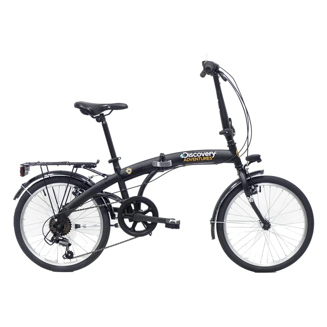 Bicicleta Plegable Discovery 2722 - Negro Mate - Adultos Unisex - 20