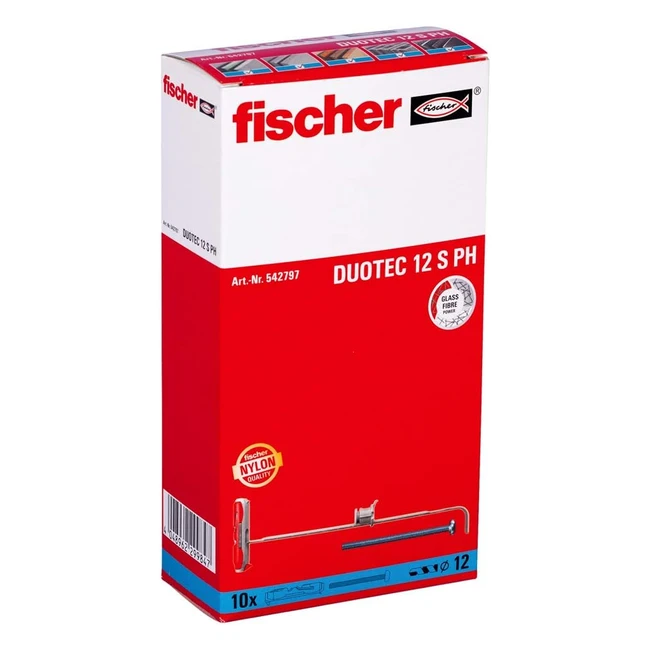 Fischer 542797 FH GrigioRosso Duotec 12 - Tassello Intelligente Facile Montaggio