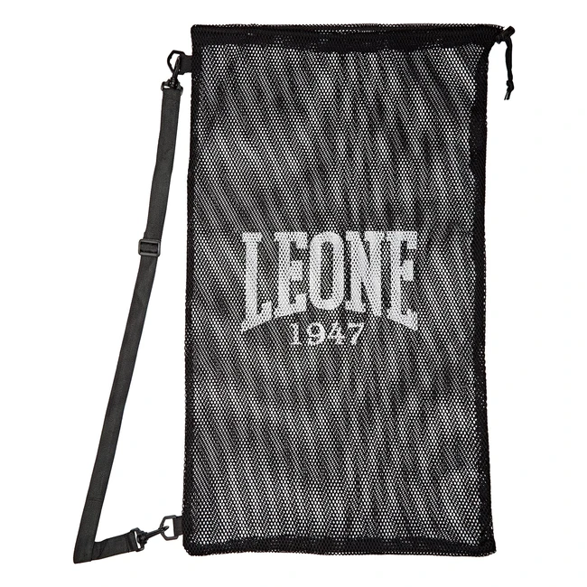 Leone 1947 Mesh Bag Sacca Sportiva Nero Taglia Unica - Ideale per Protezioni Box