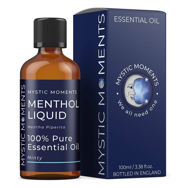 Huile Essentielle de Menthol Liquide 100ml 100% Pure - Mystic Moments